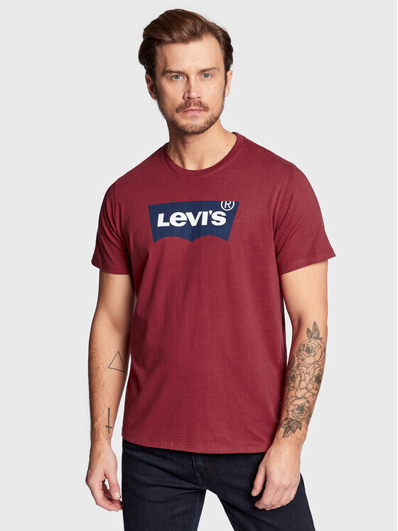 

Футболка классического кроя Levi's, красный