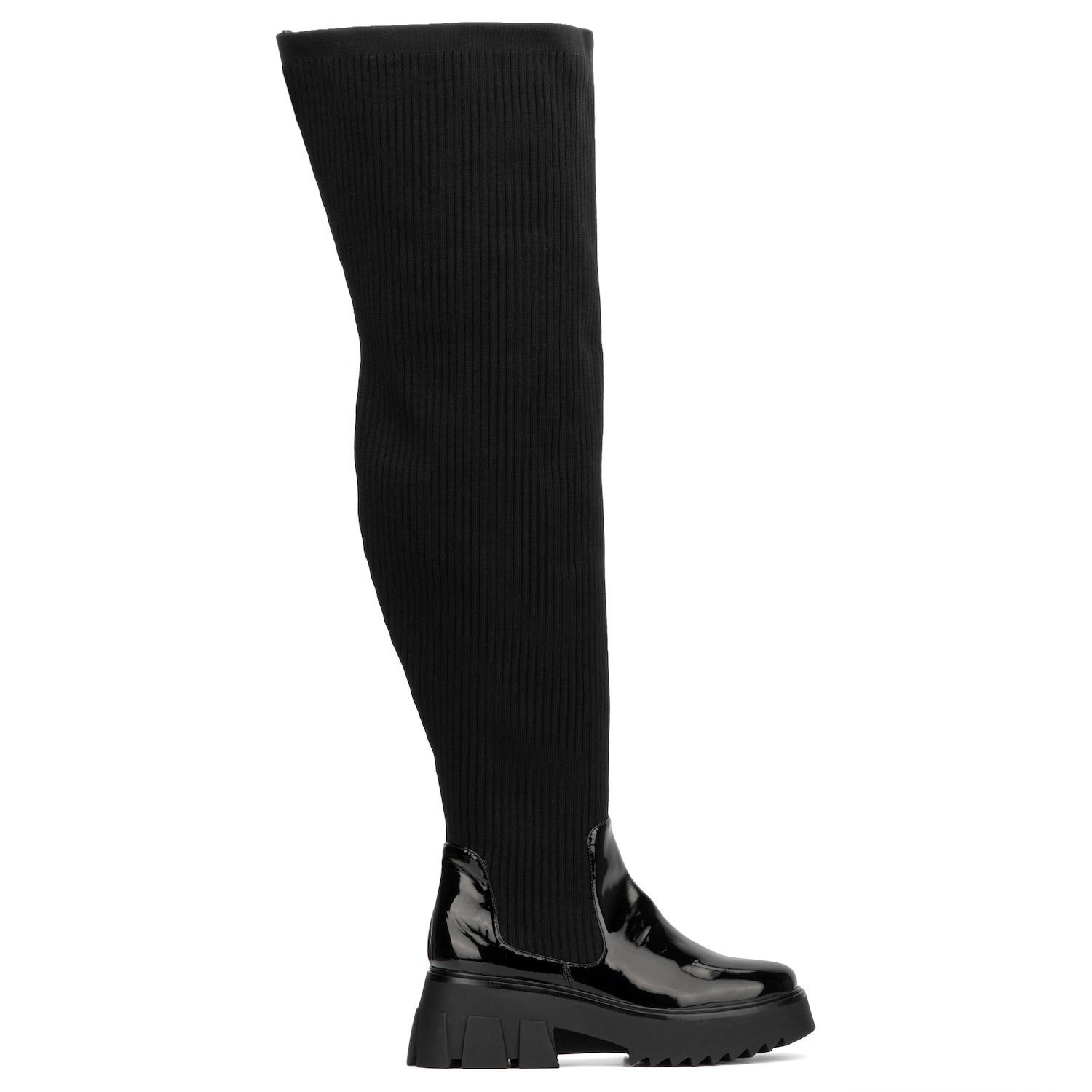 Женские очень широкие сапоги до бедра модной фигуры Odelia Fashion to Figure, черный кроссовки torex fashion ada black