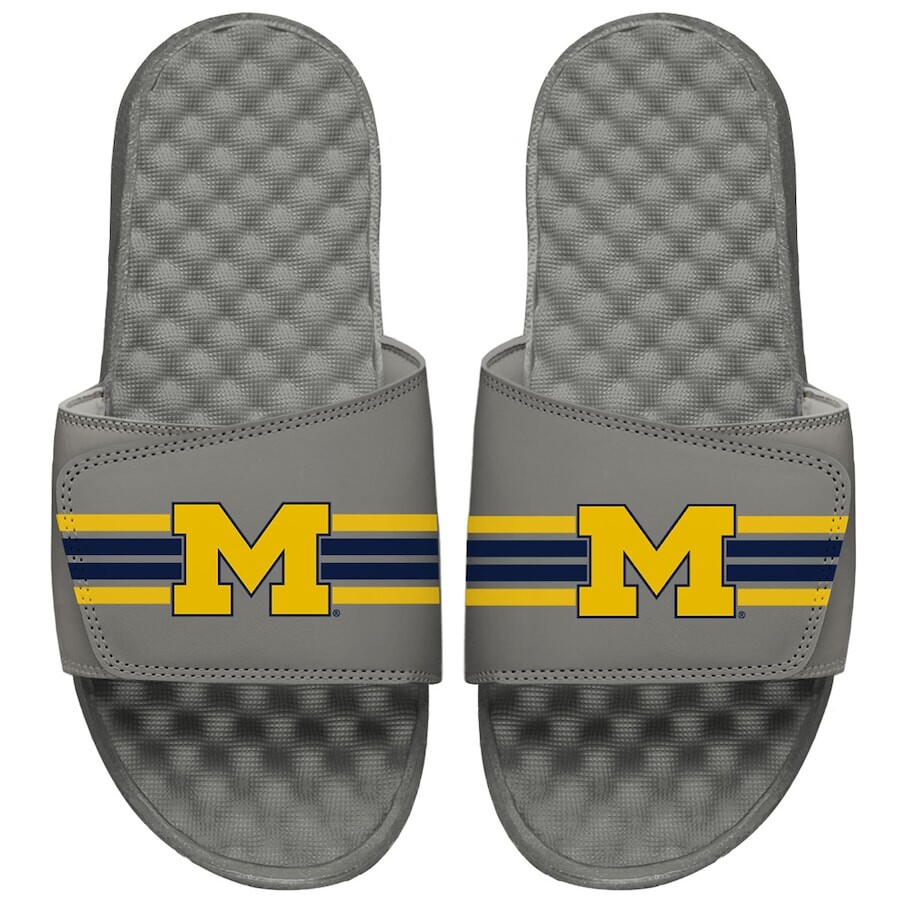 

Шлепанцы ISlide Michigan Wolverines, серый