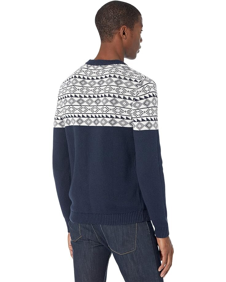 

Свитер Selected Homme Snowden Jacquard Crew Neck Sweater, цвет Sky Captain Egret