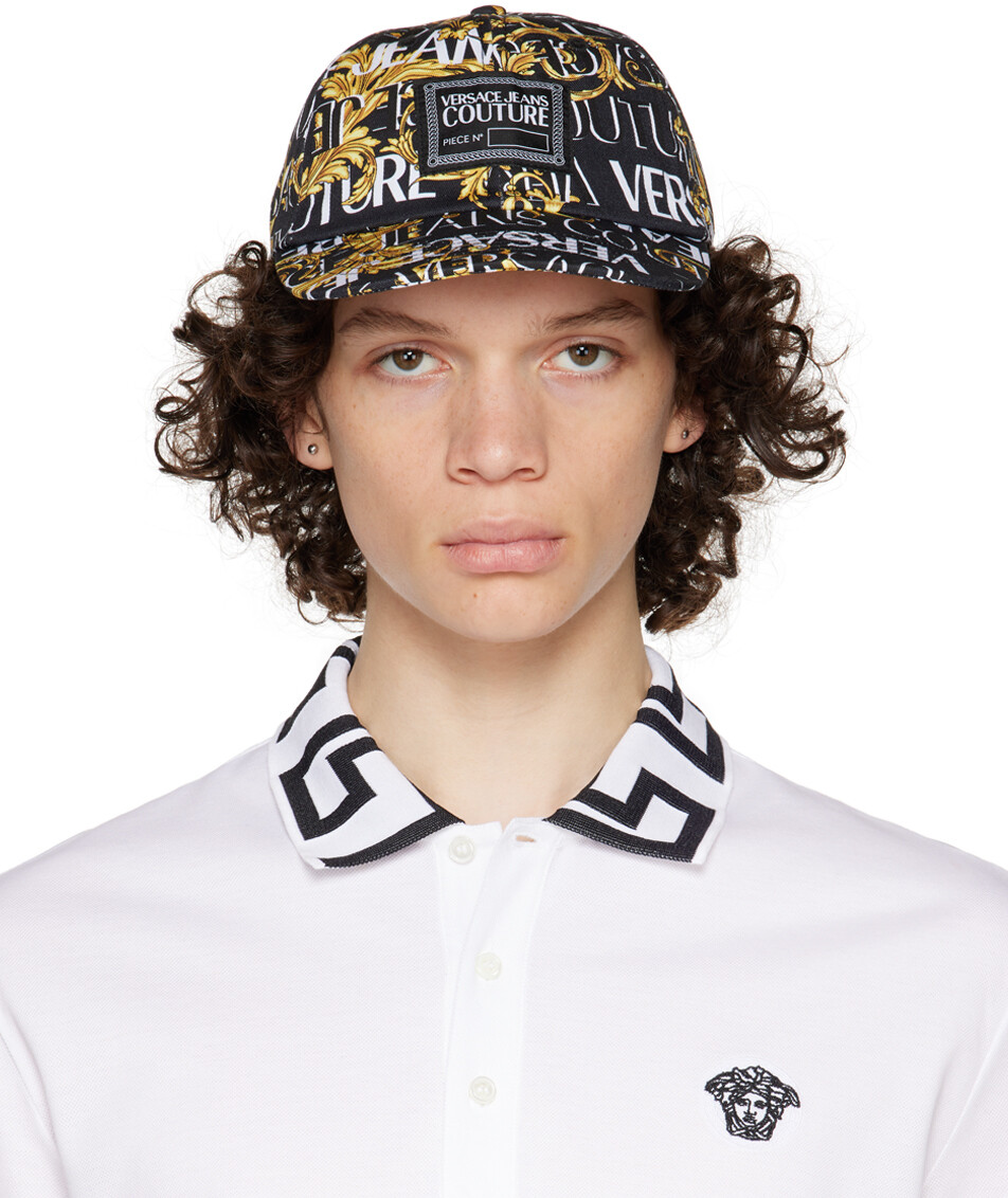 

Черная кепка с логотипом Regalia Baroque Versace Jeans Couture