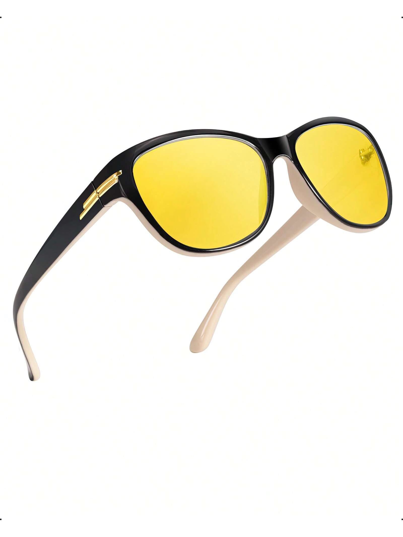 LVIOE 1 пара очков для ночного вождения для женщин и мужчин антибликовые поляризационные желтые очки ночного видения для ночного времени LN2317 очки ночного видения для вождения поляризационные модные солнцезащитные очки антибликовые желтые линзы очки ночного видения
