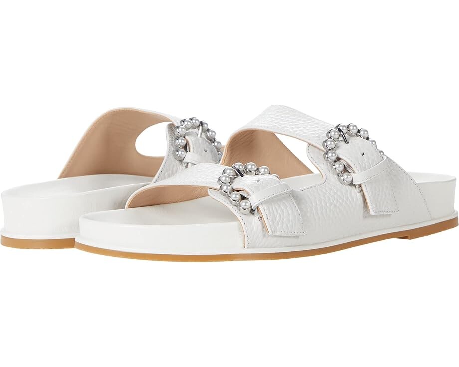 

Сандалии Stuart Weitzman Piper Slide Sandal, белый