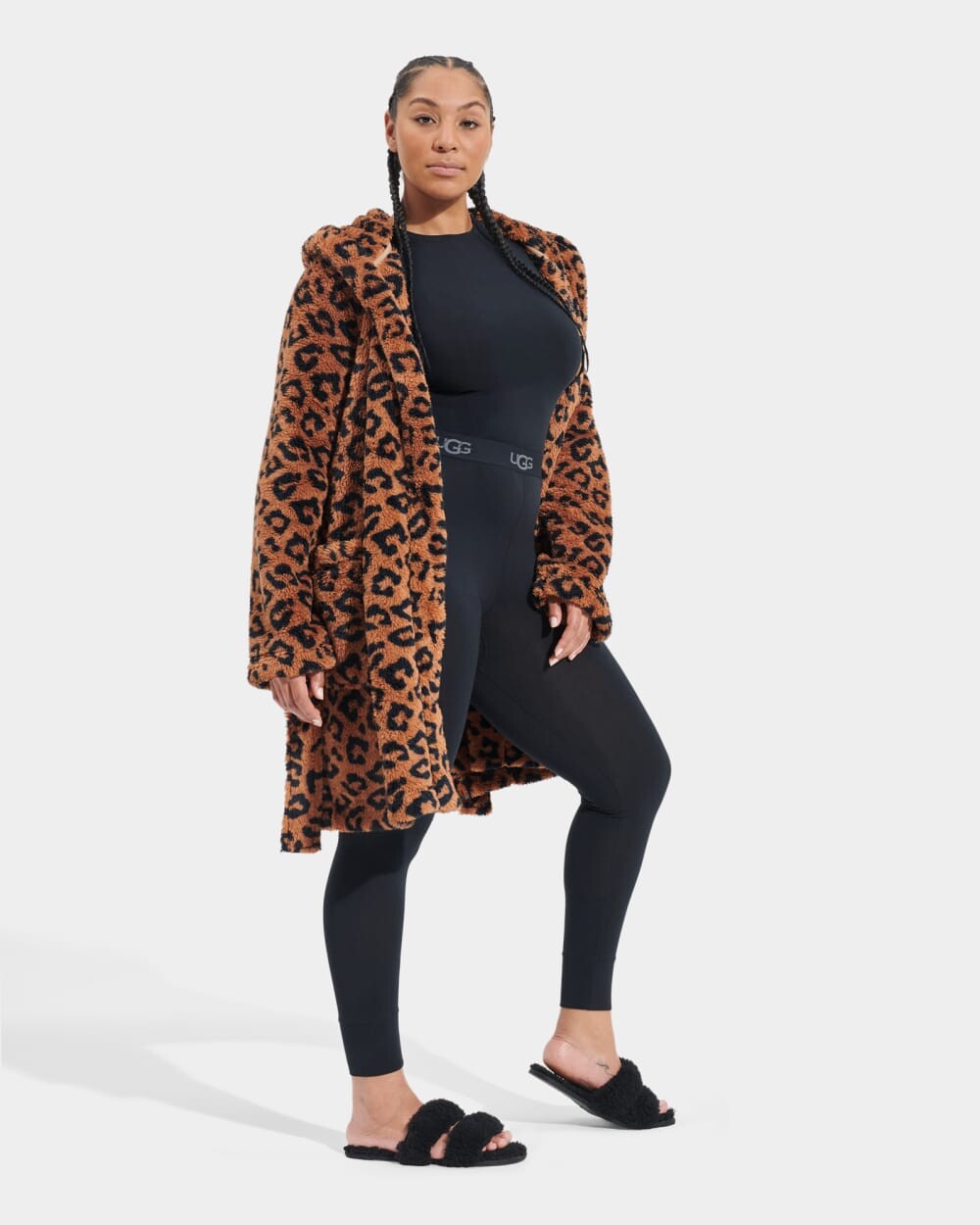 

Халат Aarti Print UGG, коричневый