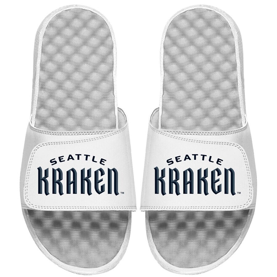 

Шлепанцы ISlide Seattle Kraken, белый