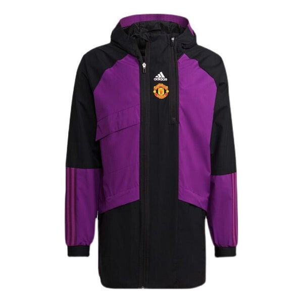 

Куртка куртка manchester united travel drill Adidas, фиолетовый