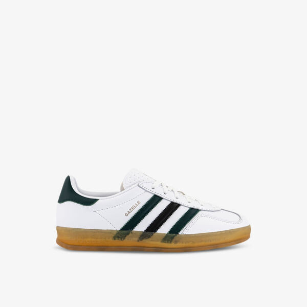 

Кожаные низкие кеды gazelle indoor с фирменной нашивкой Adidas, белый