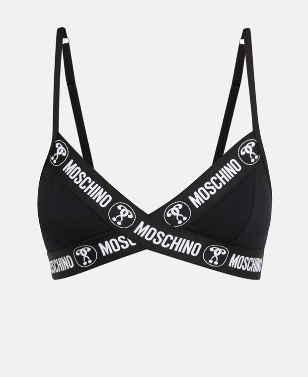 

Мягкий бюстгальтер Moschino Underwear, черный
