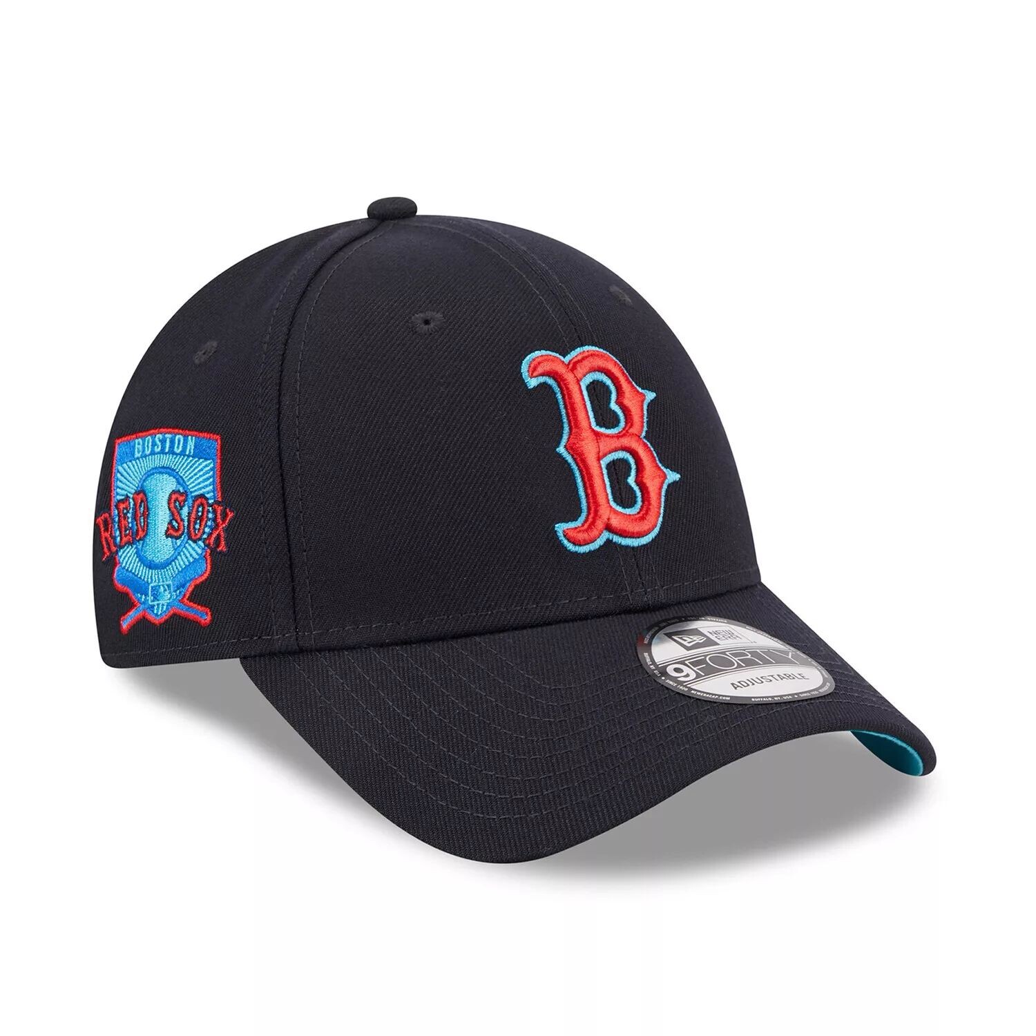 

Мужская регулируемая кепка New Era Navy Boston Red Sox 2023 MLB Father's Day 9FORTY