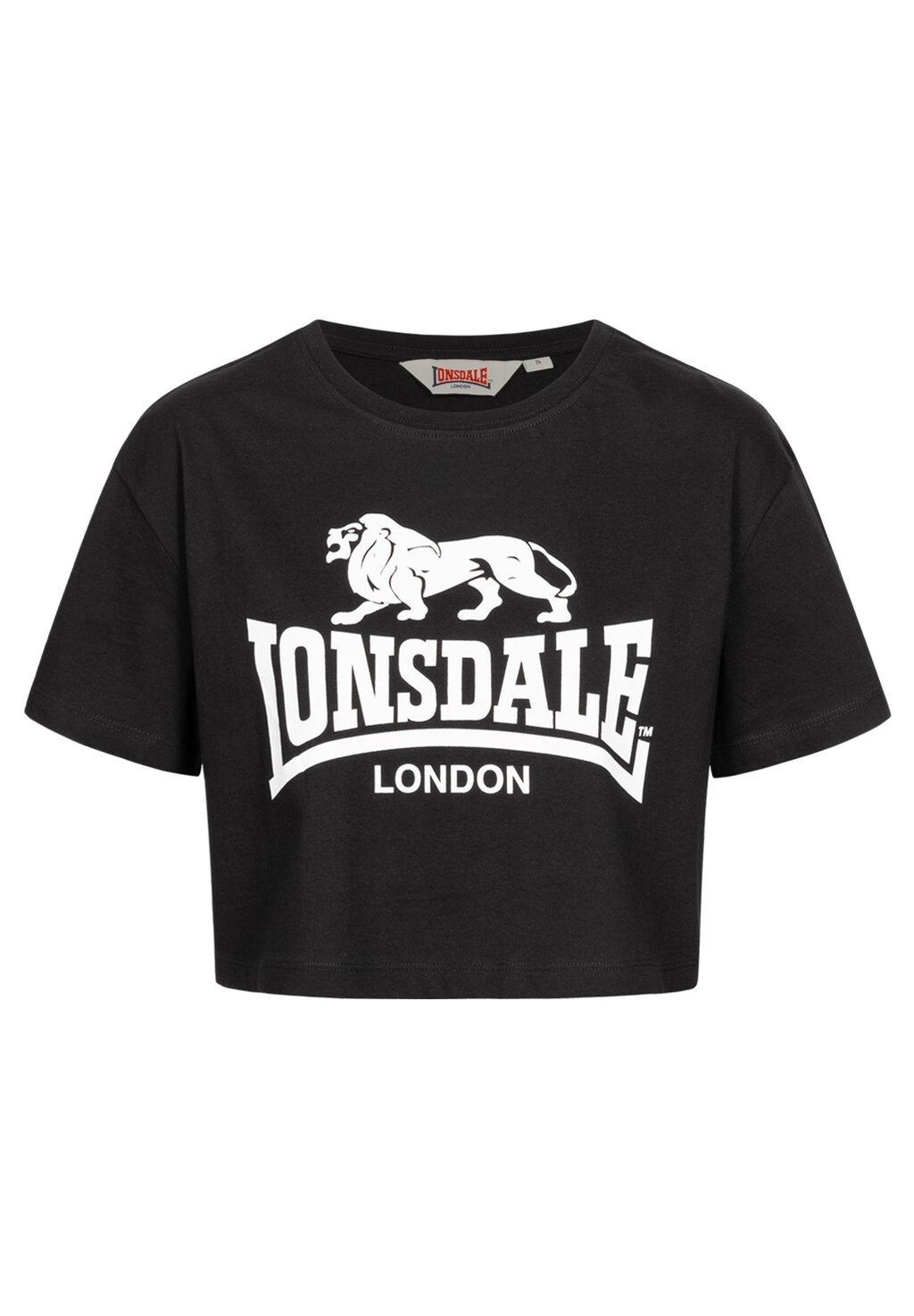 

Футболка с принтом CROPPED GUTCH COMMON Lonsdale, черный