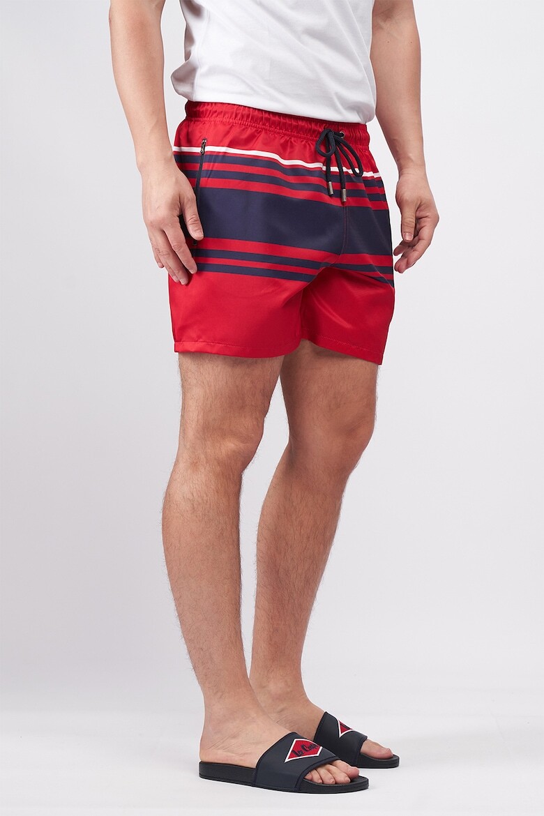 

Полосатые пляжные шорты Lee Cooper, красный