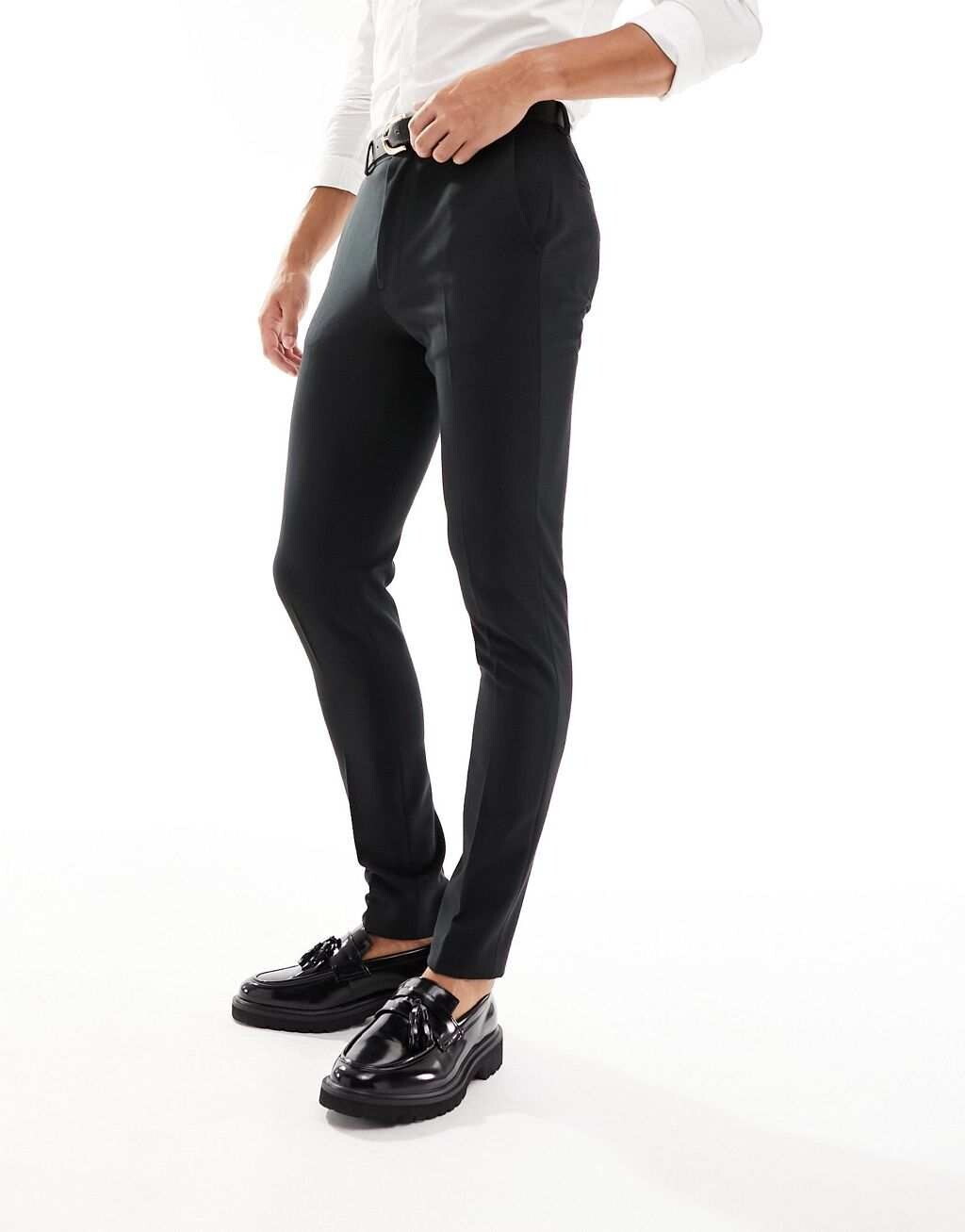 

Черные элегантные брюки скинни ASOS DESIGN, Черный