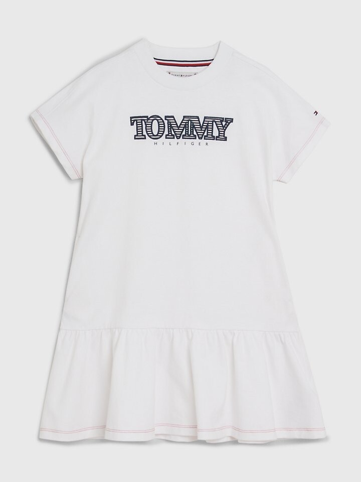 

Детское платье-футболка с логотипом Tommy Hilfiger
