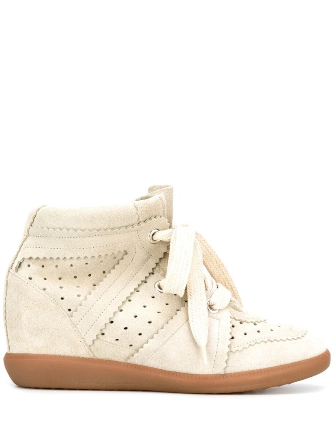 

ISABEL MARANT кроссовки Bobby на танкетке, серый