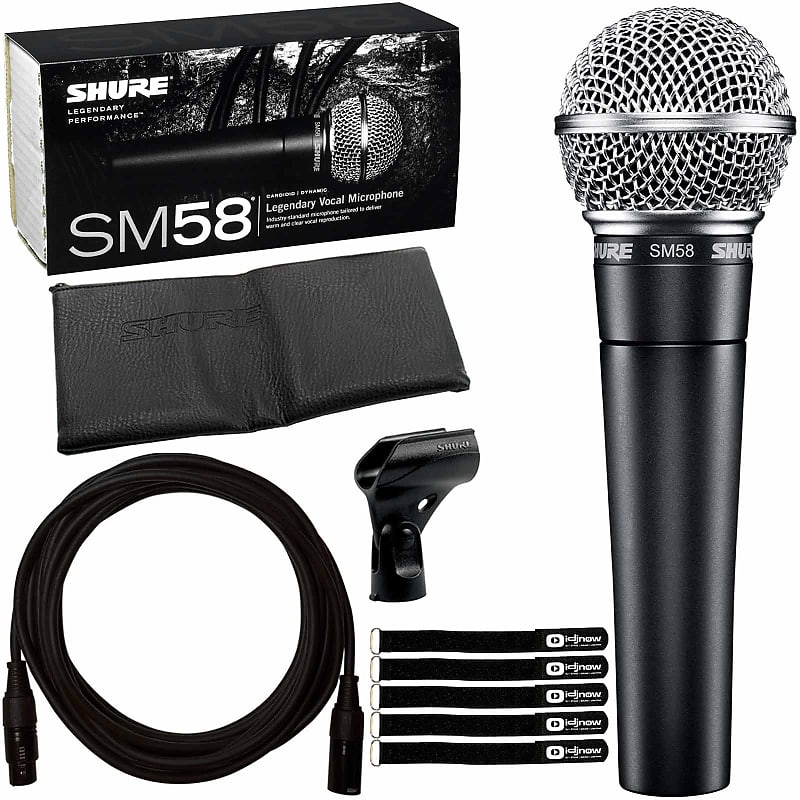 Микрофон Shure Shure SM58 Multipurpose DJ Event Vocal Performance Dynamic Microphone Cable Pack