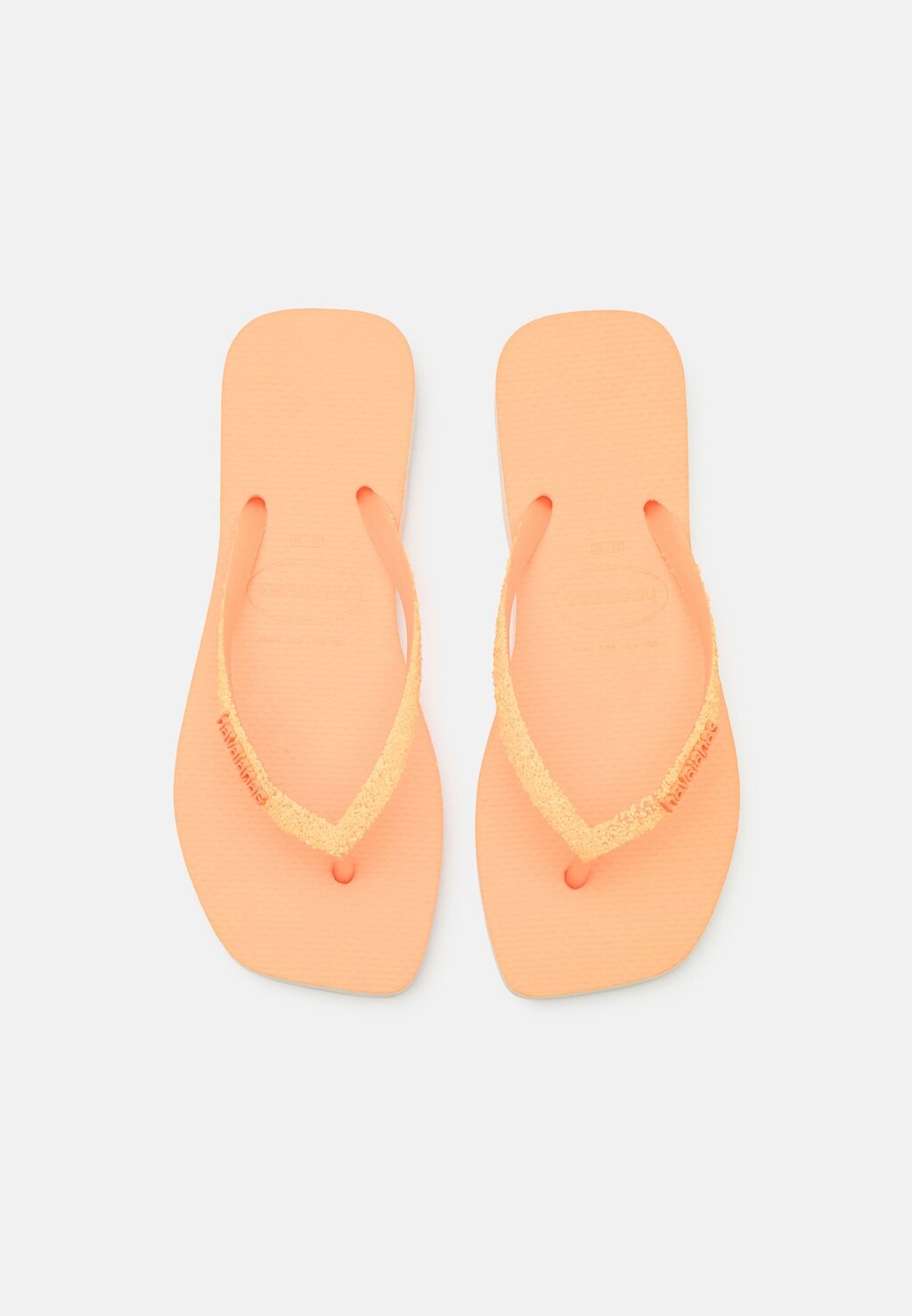 Шлепанцы SQUARE GLITTER NEON Havaianas, цвет beige/orange