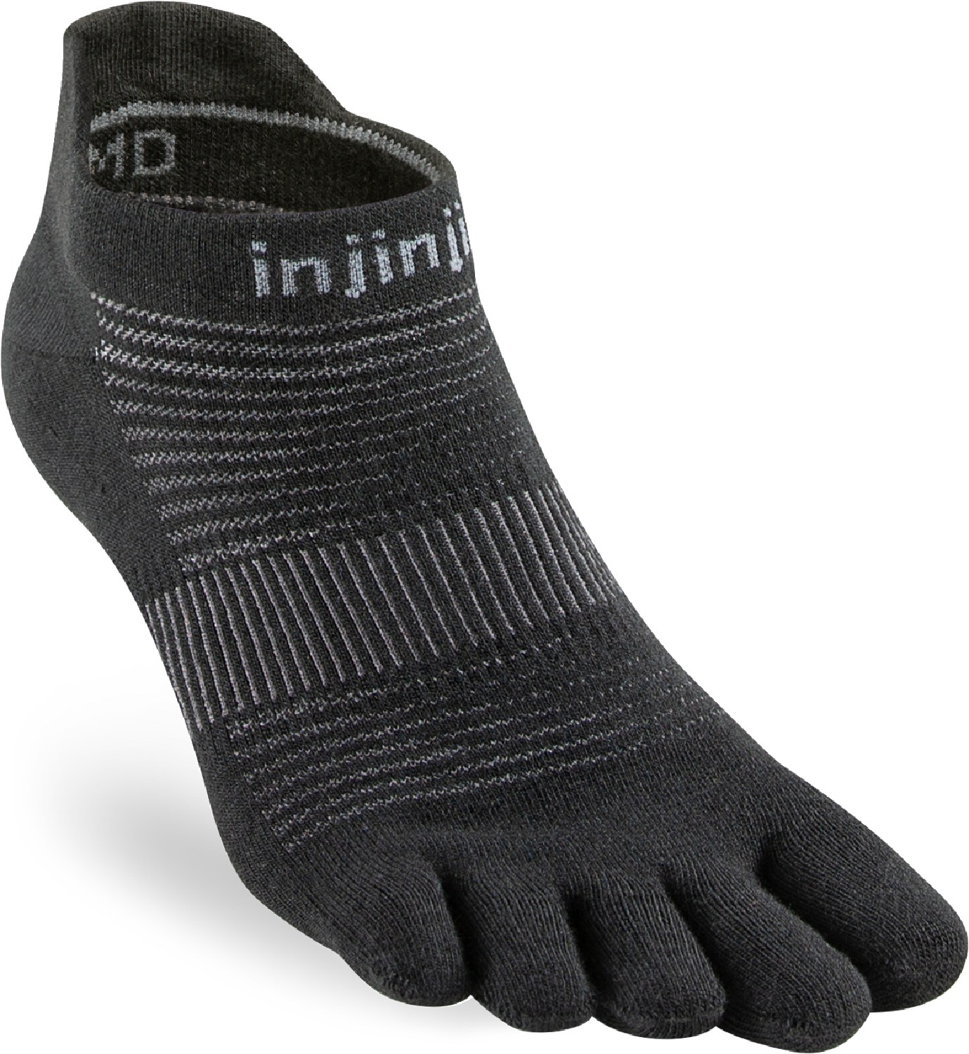 Легкие носки-неявки для бега Injinji, черный