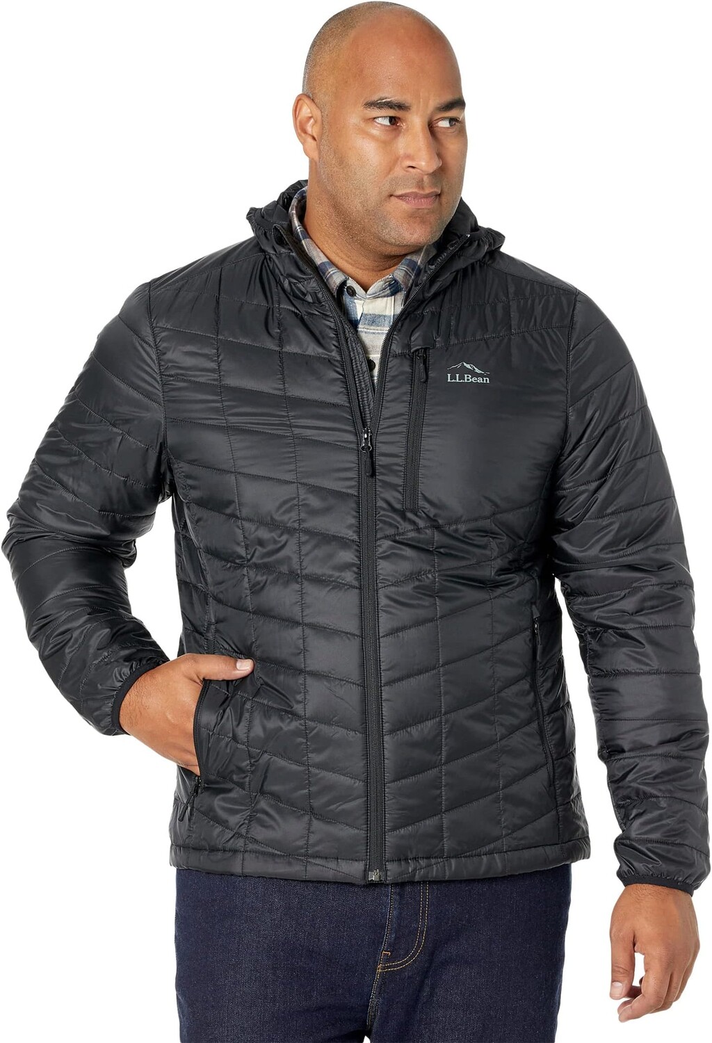 

Куртка с капюшоном Primaloft Packaway L.L.Bean, черный