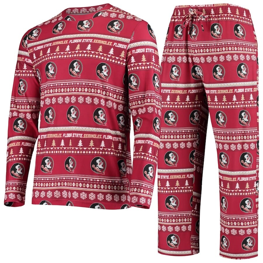 

Пижамный комплект Concepts Sport Florida State Seminoles, гранатовый