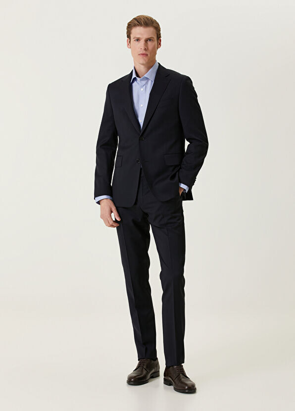 

Шерстяной костюм Drop 7 Beymen Collection, синий