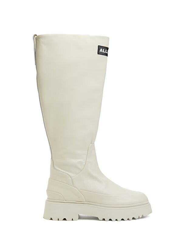 

Женские кожаные сапоги Allsaints, бежевый