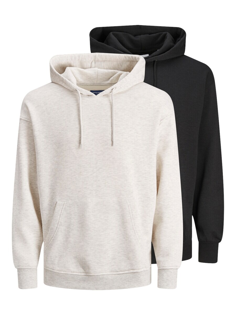 

Толстовка JACK & JONES CHARGE, черный/шерсть белая