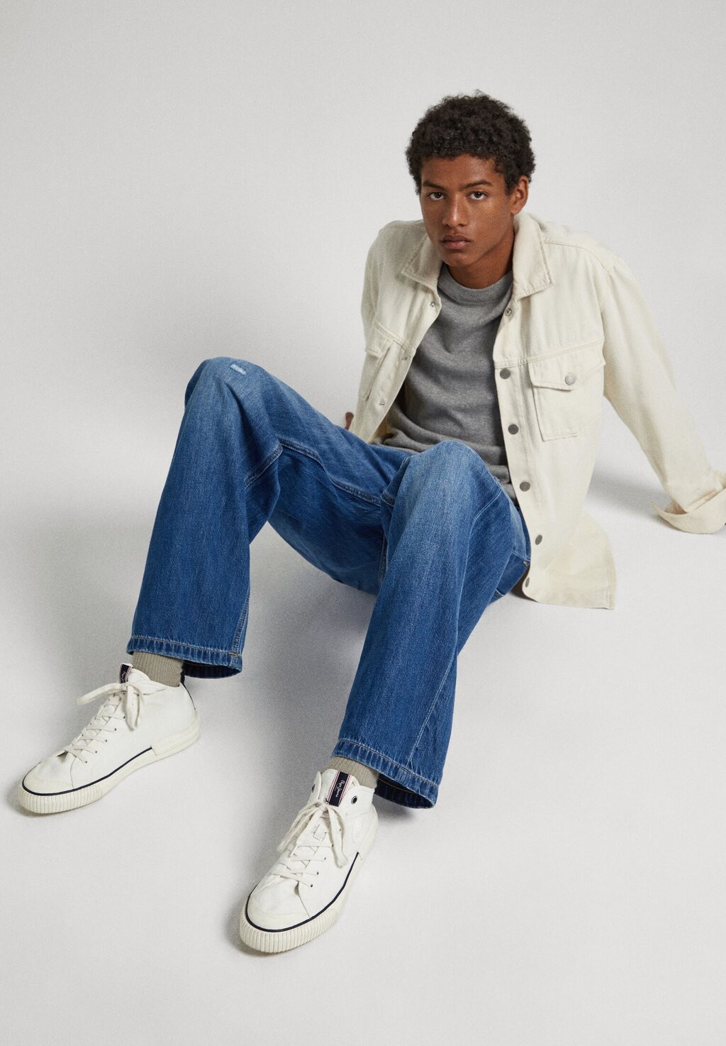 

Высокие кеды INDUSTRY BASIC M Pepe Jeans, белый