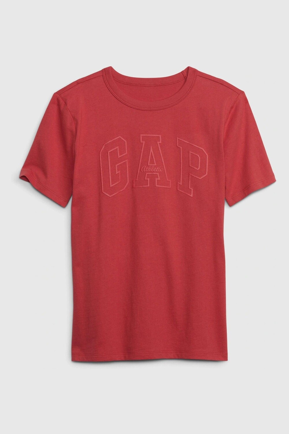 

Футболка из органического хлопка с круглым вырезом и короткими рукавами Gap, красный