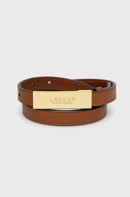 

Кожаный ремень 412873090002 Lauren Ralph Lauren, коричневый