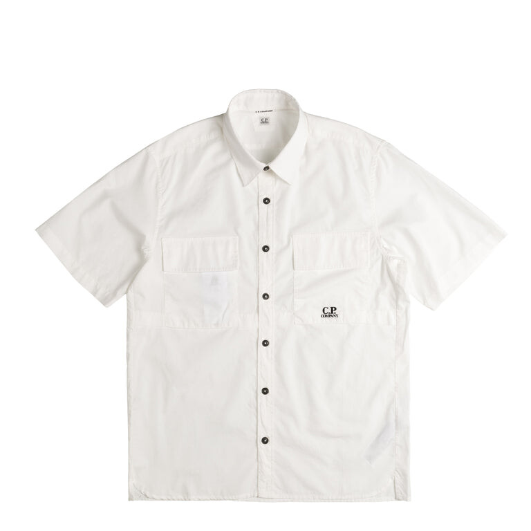 

Рубашка .P. ompany otton Rip-Stop Short Sleeved Shirt C.P. Company, белый