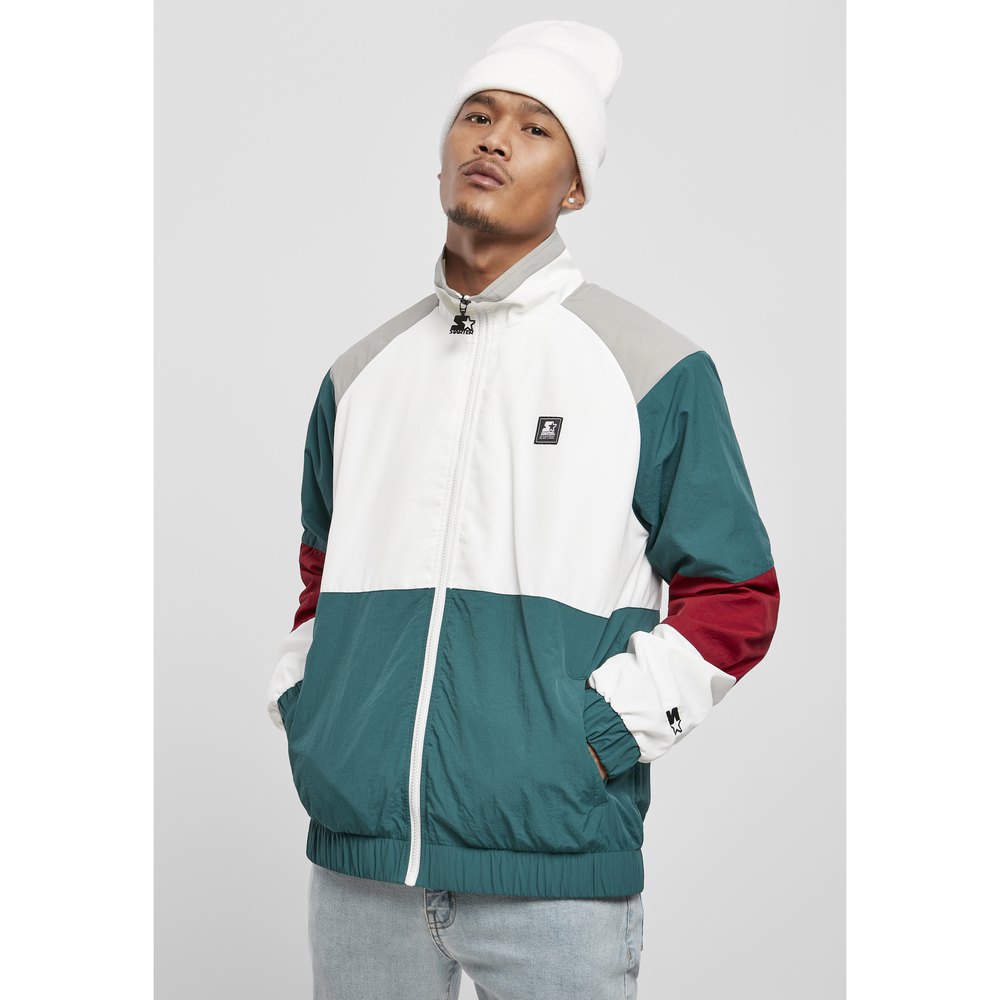 Куртка Urban Classics Starter Color Block Retro, зеленый цена и фото