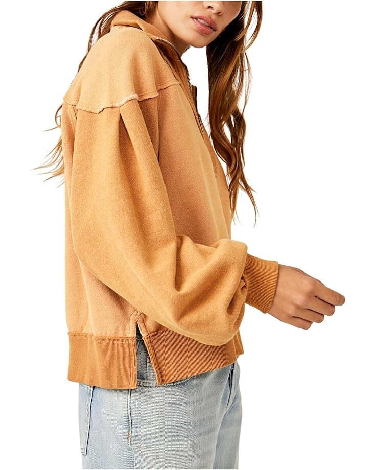 

Свитер Free People Kassey 1/2 Zip, цвет Butterrum