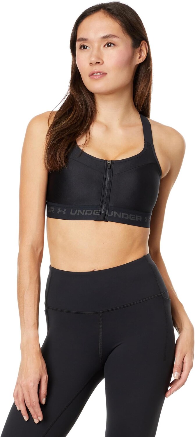 

Бюстгальтер на молнии с высокой перекрещенной спиной Armor Under Armour, цвет Black/Tonal