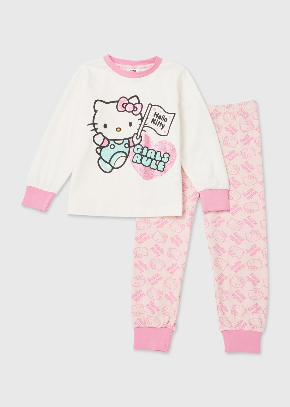 

Детский розовый пижамный комплект Hello Kitty (3–9 лет), розовый