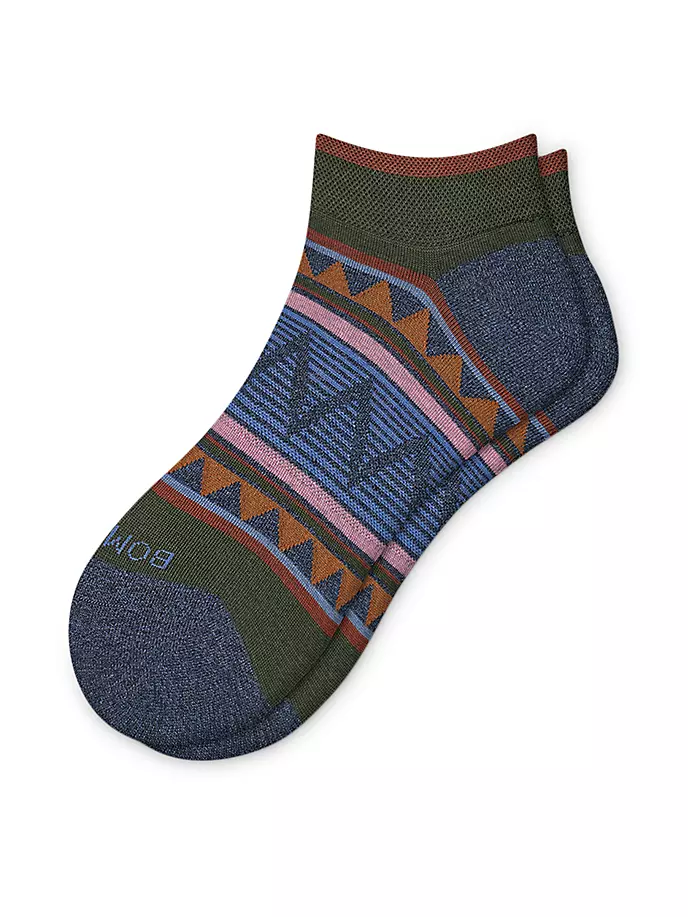 

Носки до щиколотки с треугольниками Fair Isle Bombas, синий