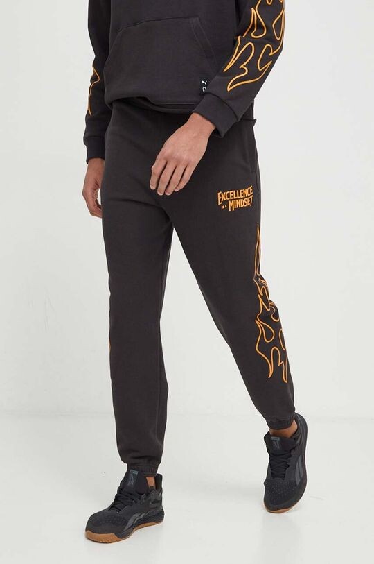 

Хлопковые спортивные штаны Puma, черный