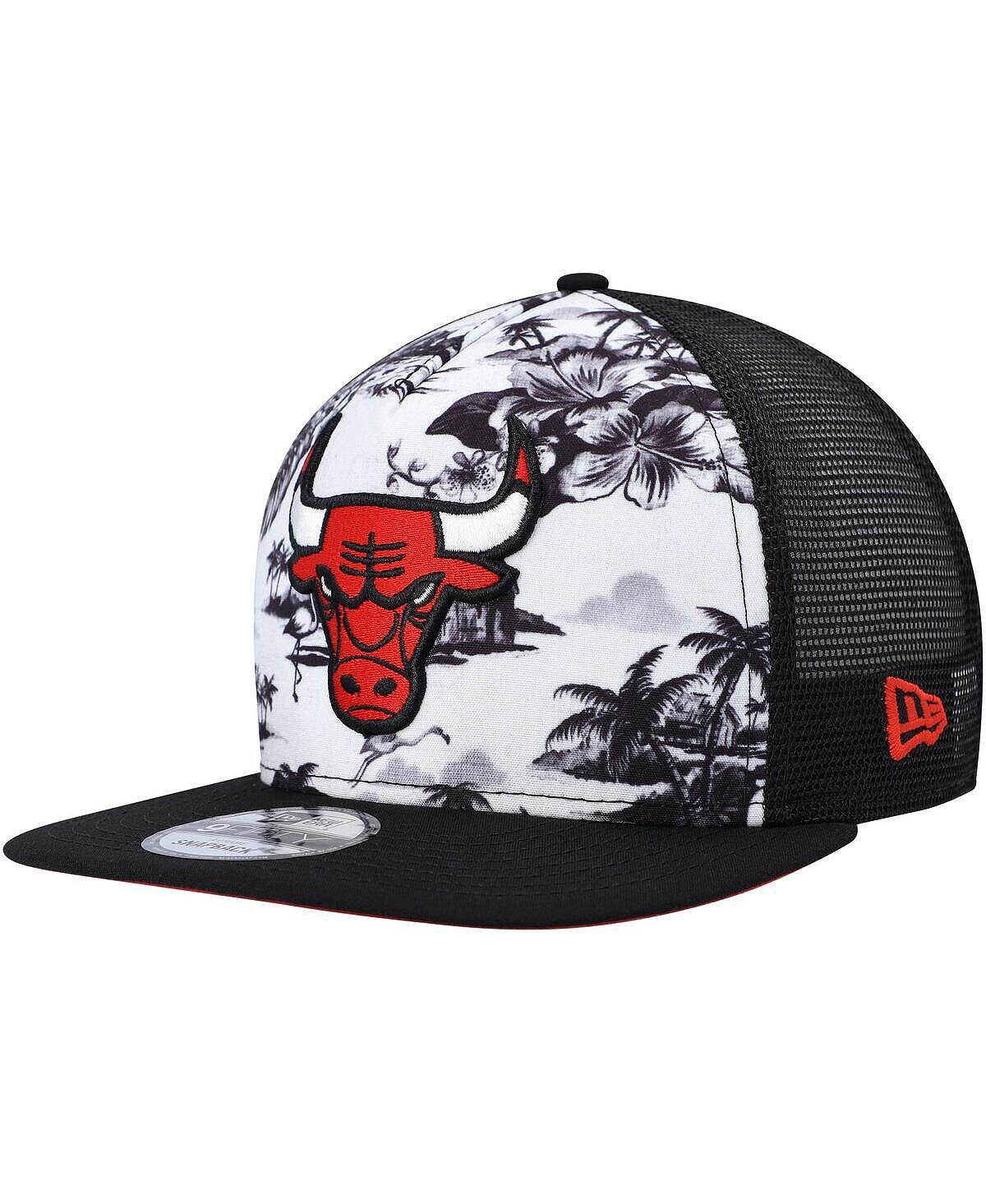 

Мужская белая, черная кепка Chicago Bulls в тон Palm Trees Trucker 9FIFTY Snapback New Era