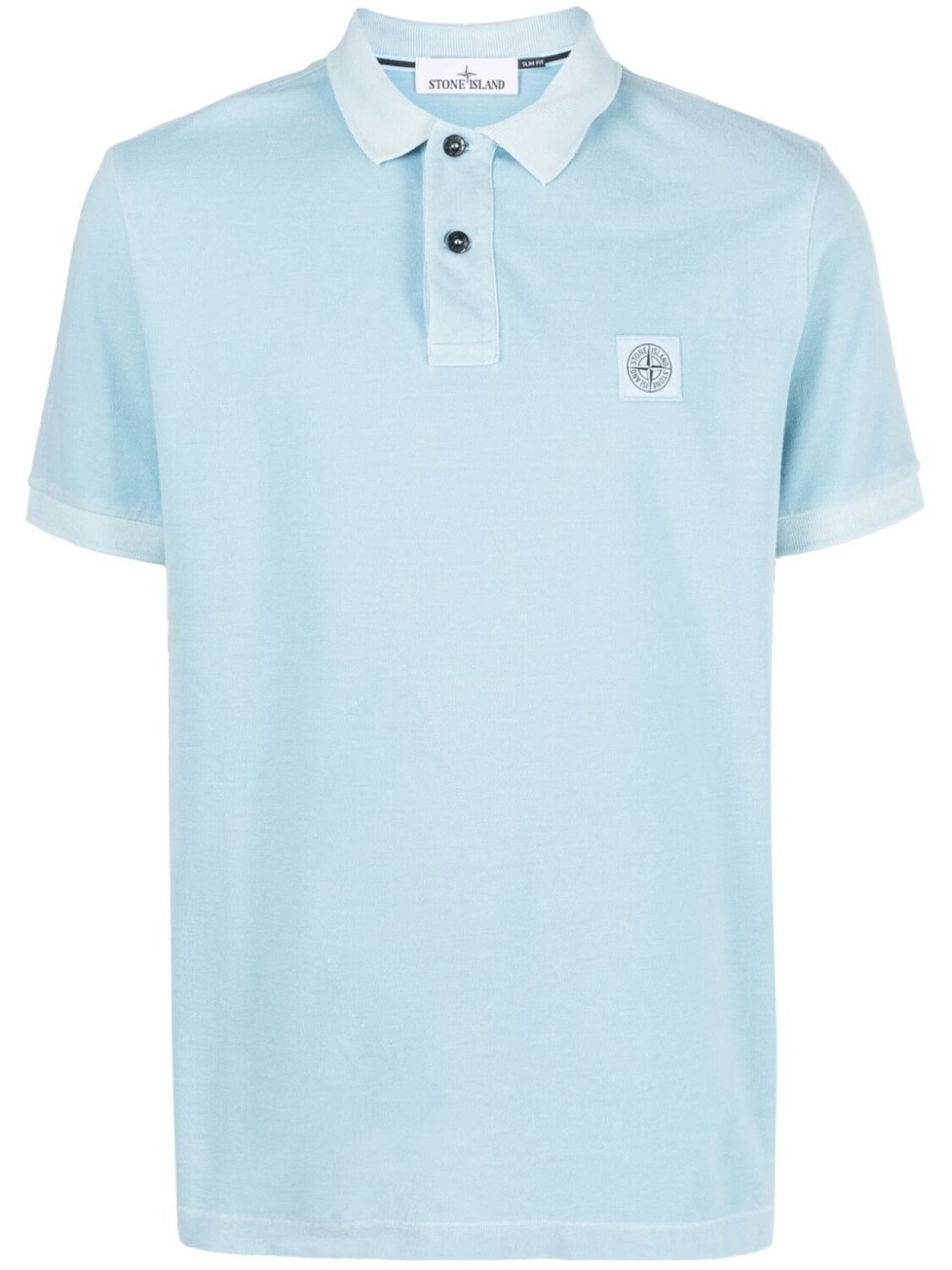 

Stone Island рубашка поло с нашивкой-логотипом, синий