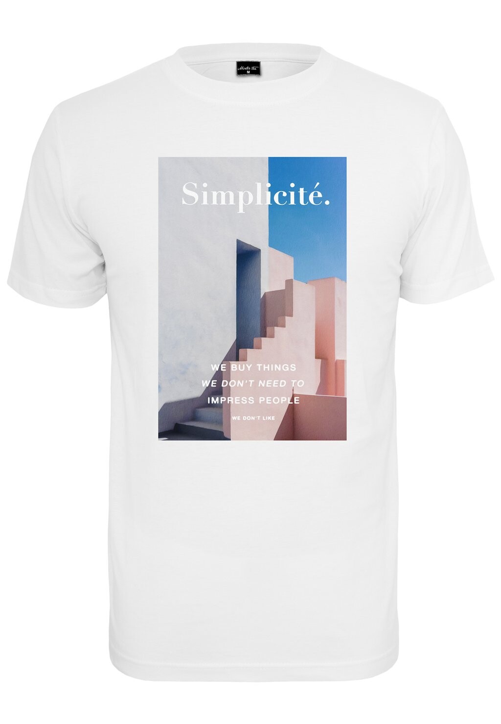

Футболка с принтом SIMPLICITE Mister Tee, белый