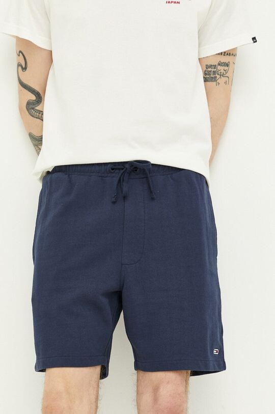 

Хлопковые шорты Tommy Jeans, темно-синий