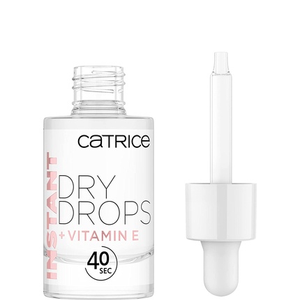 Instant Dry Drops для ухода за ногтями, прозрачные, быстросохнущие, без ацетона, веганские, 8 мл, Catrice