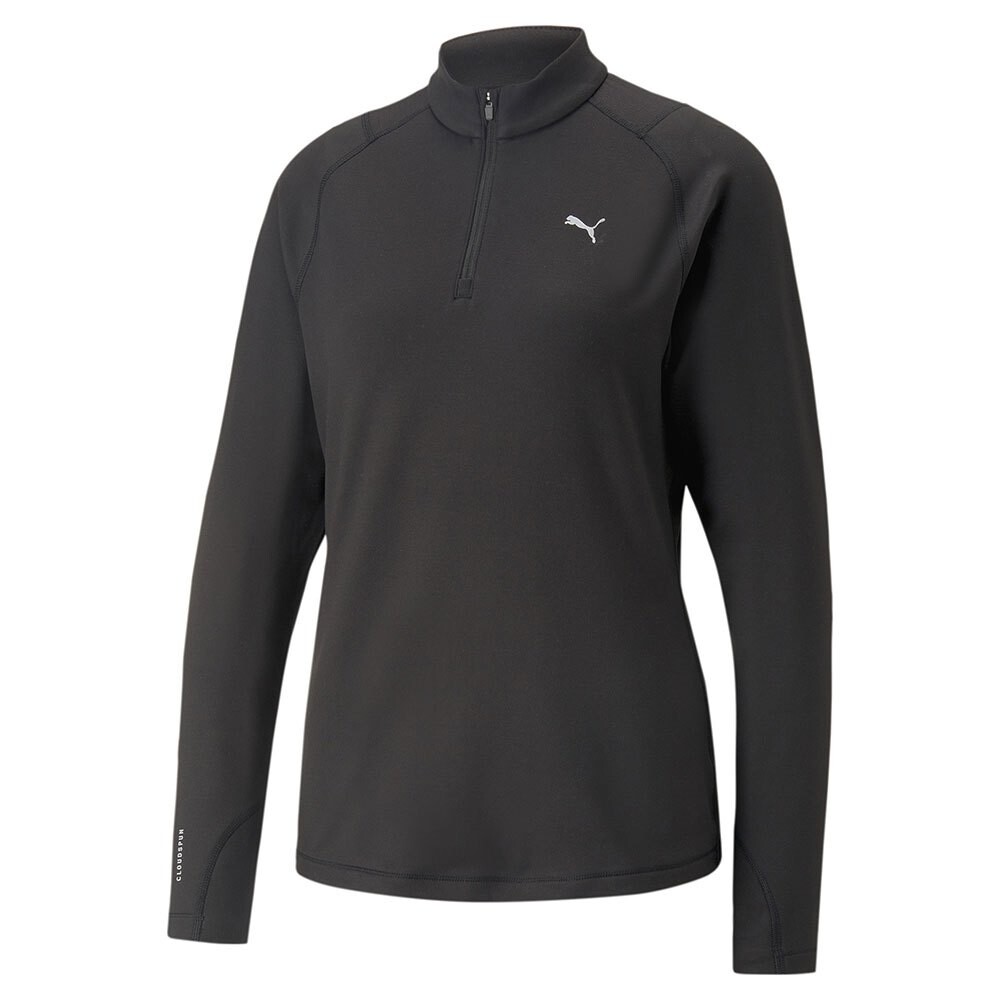 

Толстовка Puma Run Cloudspun Half Zip, черный