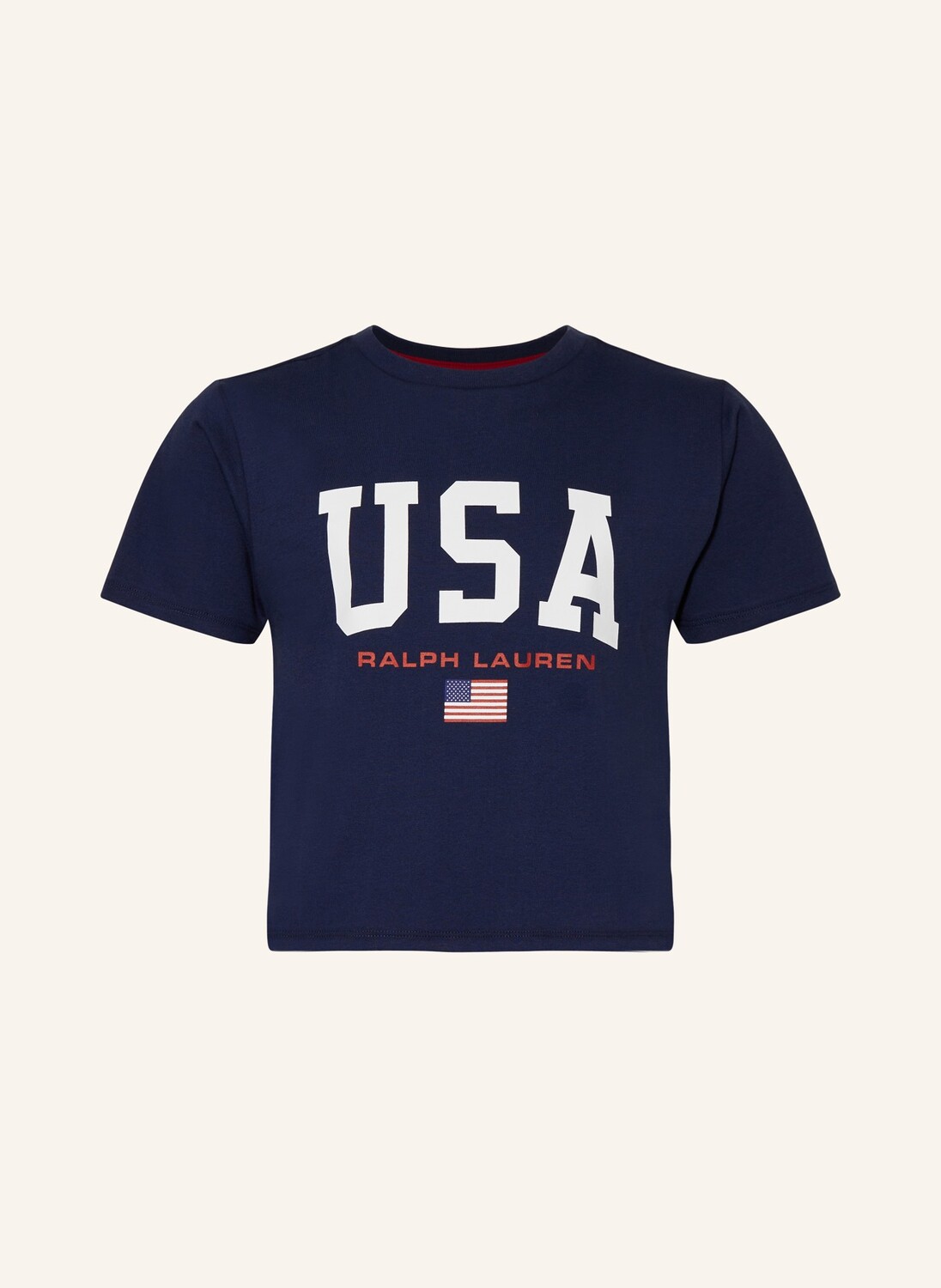 

Укороченная рубашка Polo Ralph Lauren, синий
