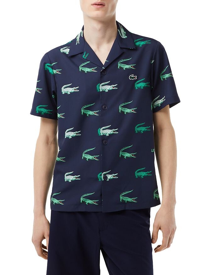 

Рубашка с принтом в гавайском стиле Lacoste