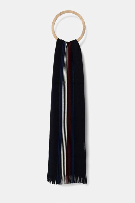 

Шарф из смесовой шерсти Tommy Hilfiger, темно-синий