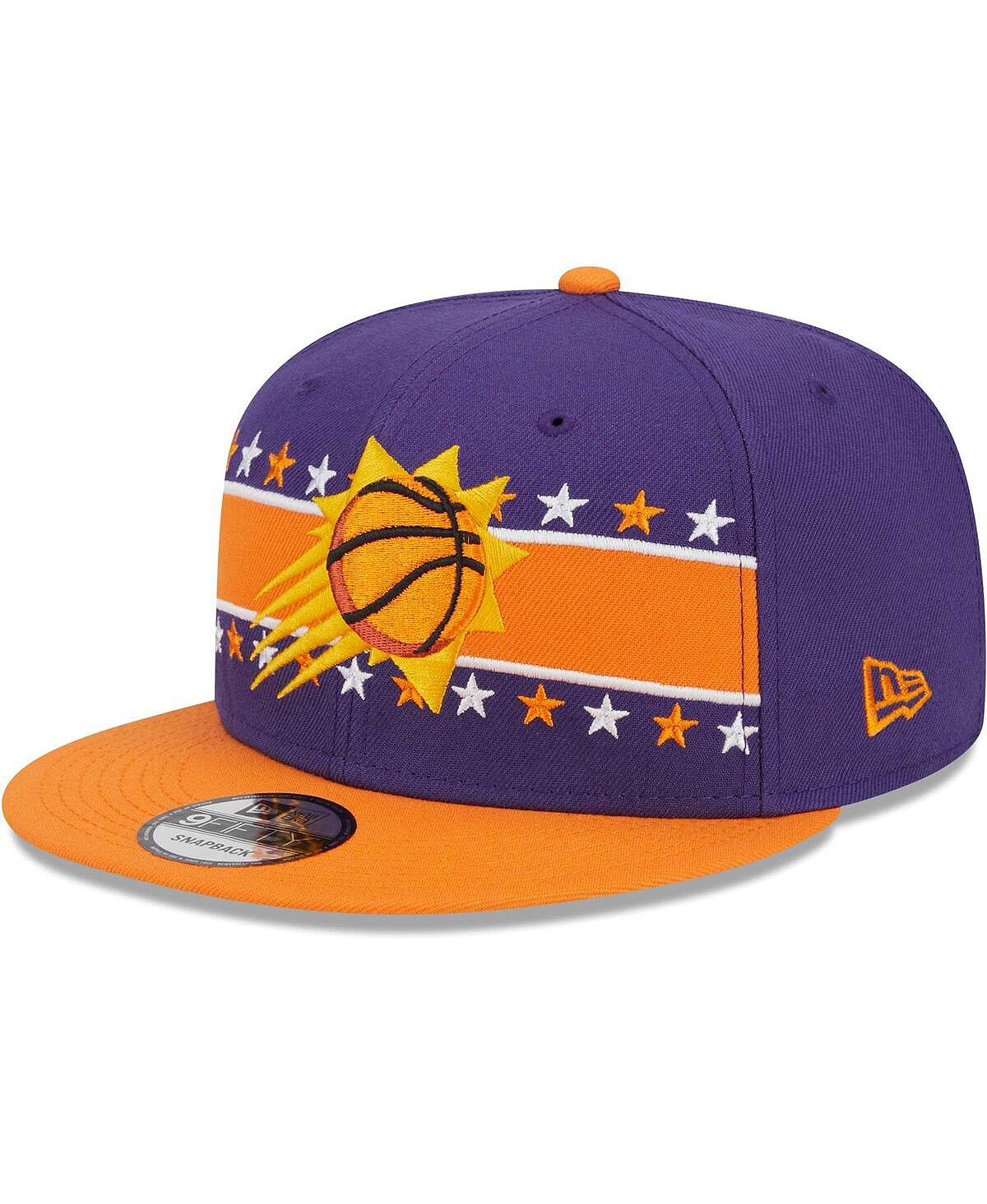 Мужская фиолетовая бейсболка Phoenix Suns со звездами 9FIFTY Snapback New Era