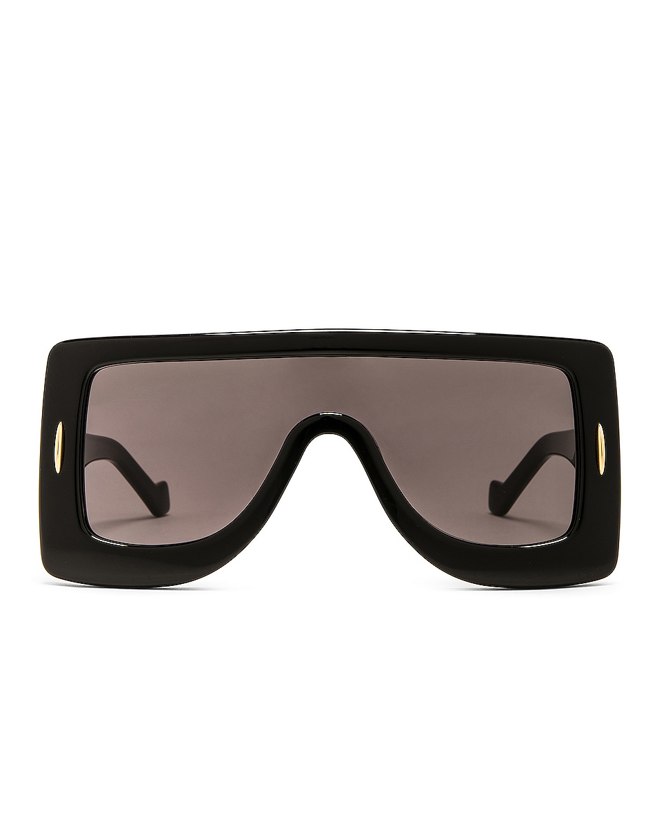 Солнцезащитные очки Loewe Square, цвет Shiny Black shiny peel