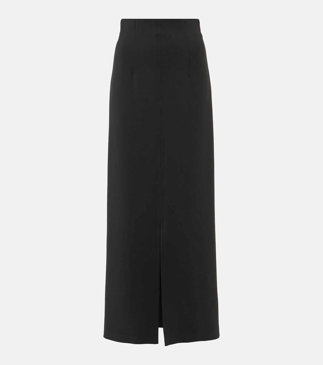 

Юбка макси из неопрена с разрезом спереди duccio Max Mara, черный