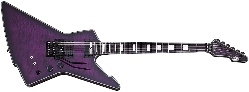 Электрогитара Schecter E-1 FR-S 3071 Quilted Maple Top Trans Purple Burst Special Edition Electric Guitar