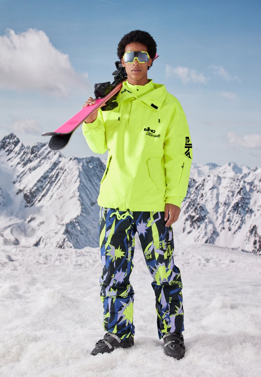 

Дождевик/водоотталкивающая куртка SAAS FEE 89 UNISEX ELHO, цвет neon yellow